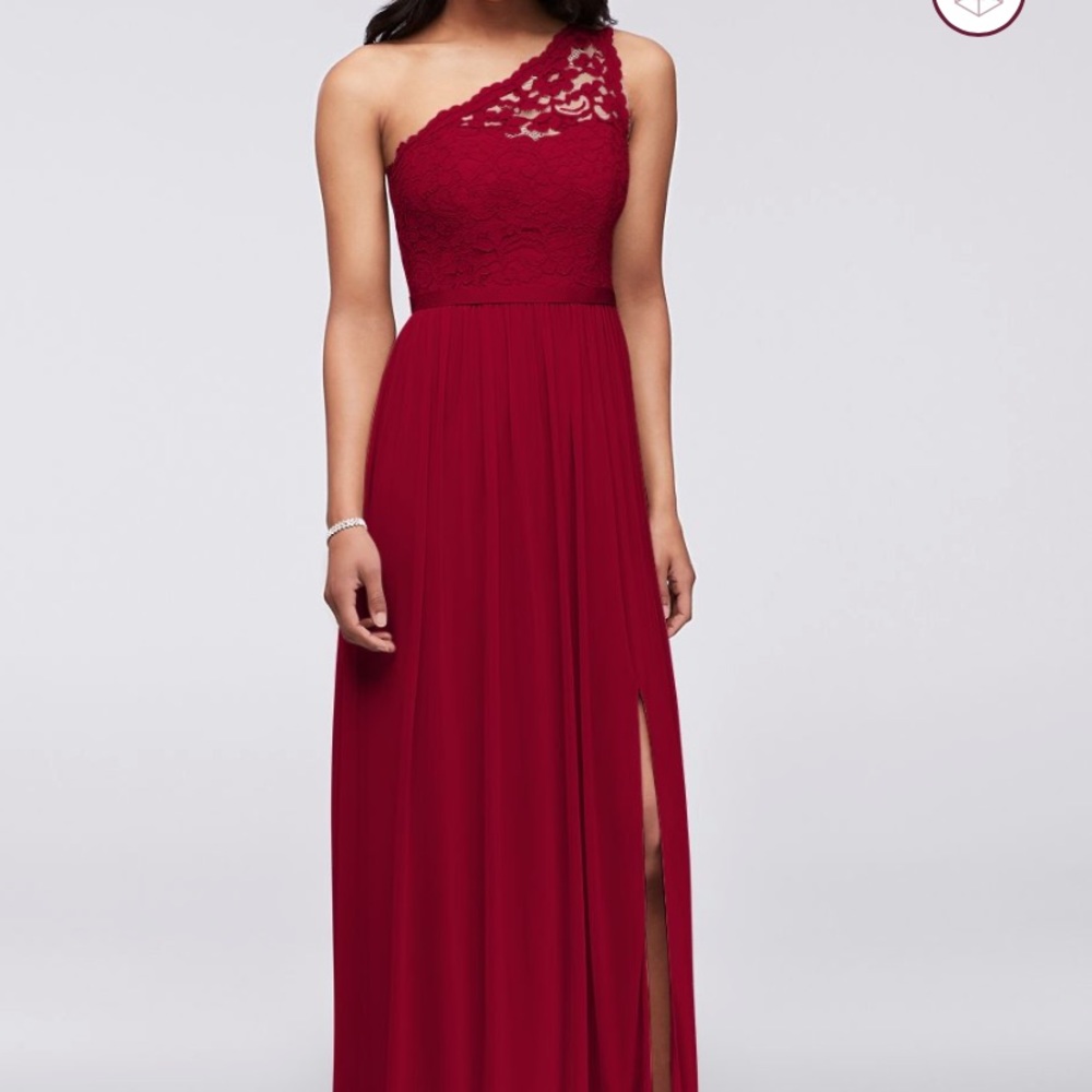 Wine bridesmaid dress